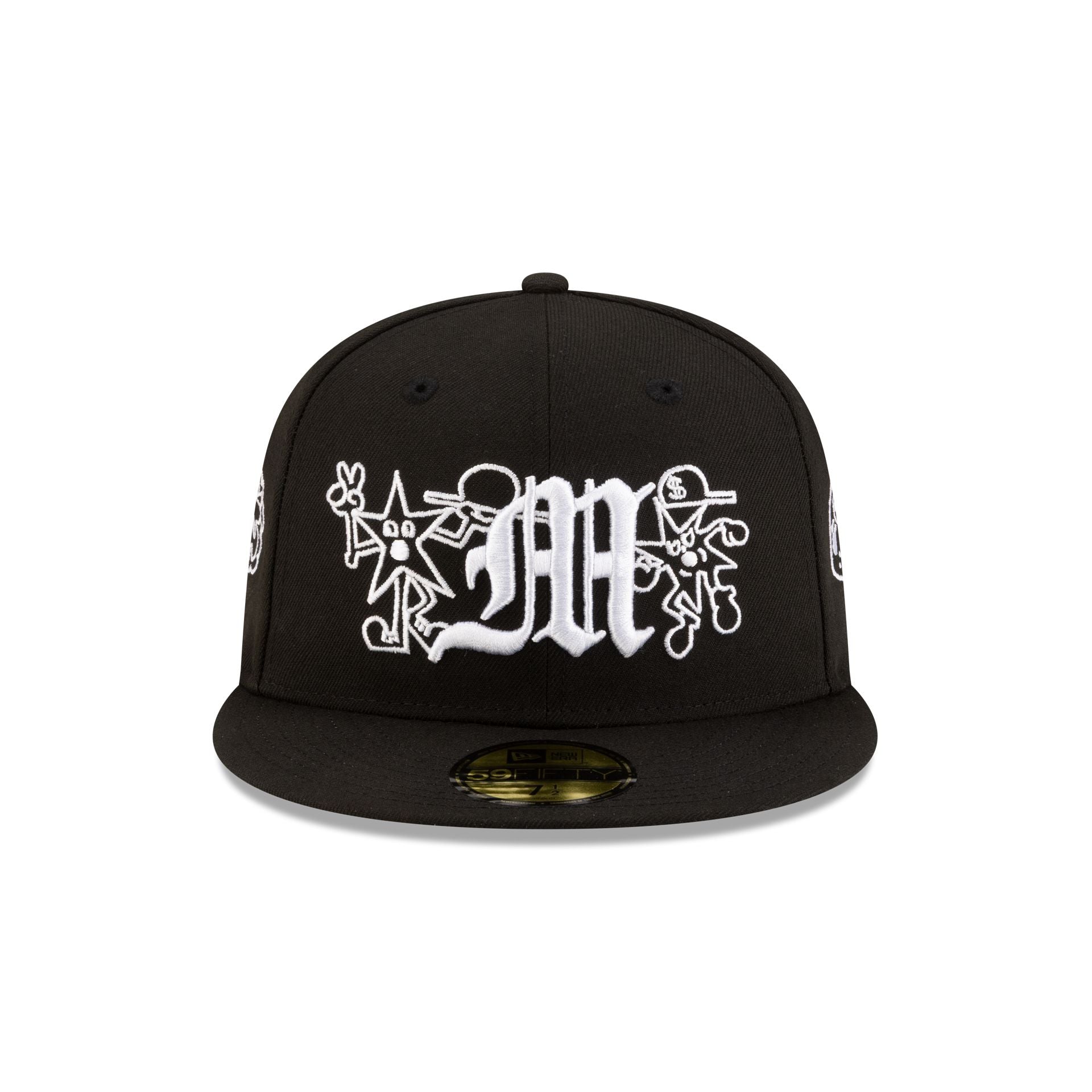 Mora Black and White 59FIFTY Fitted Hat