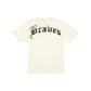 Atlanta Braves Gothic Lettering Chrome White T-Shirt