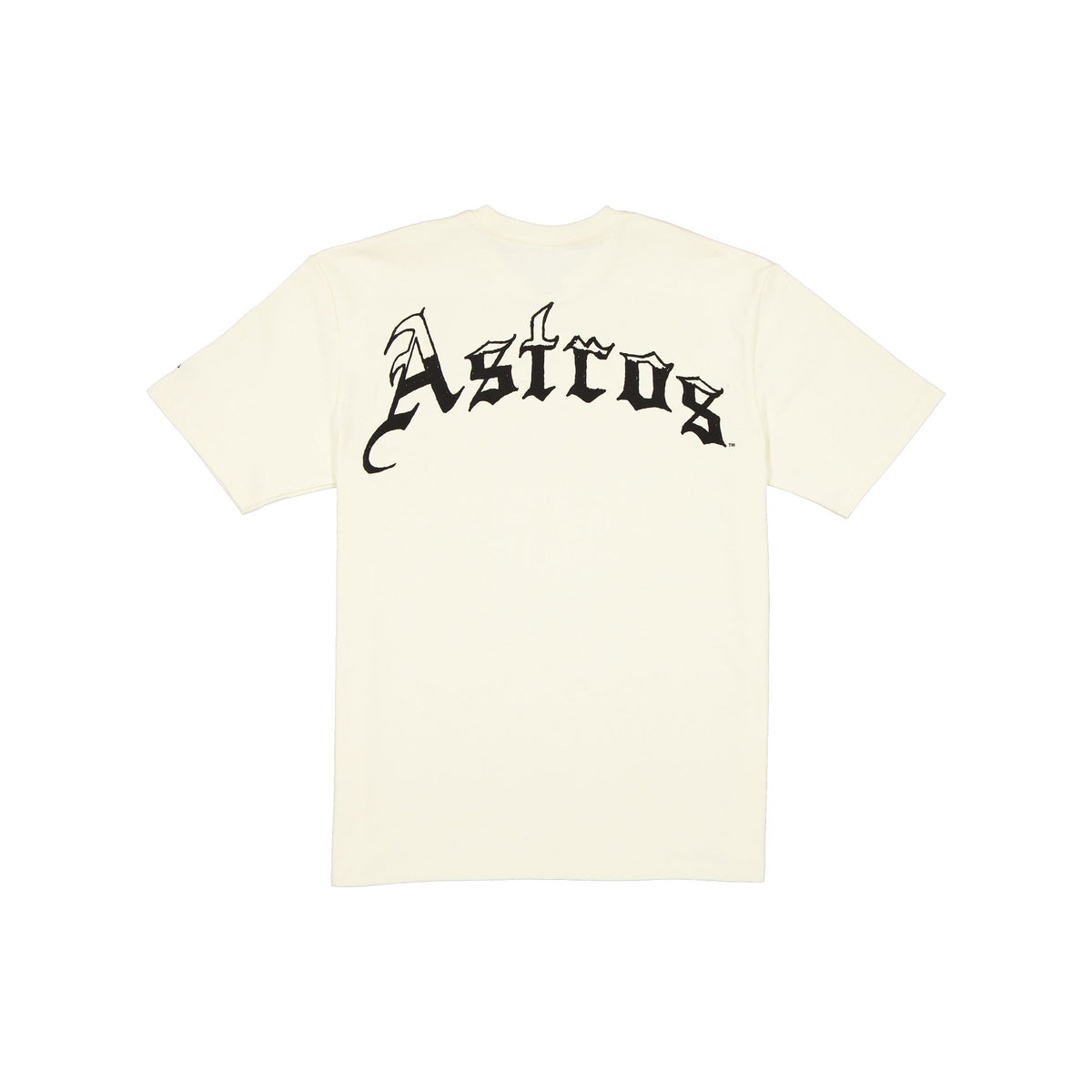 Houston Astros Gothic Lettering Chrome White T-Shirt