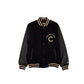 Chicago Cubs Gothic Lettering Black Wool Varsity Jacket