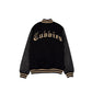 Chicago Cubs Gothic Lettering Black Wool Varsity Jacket