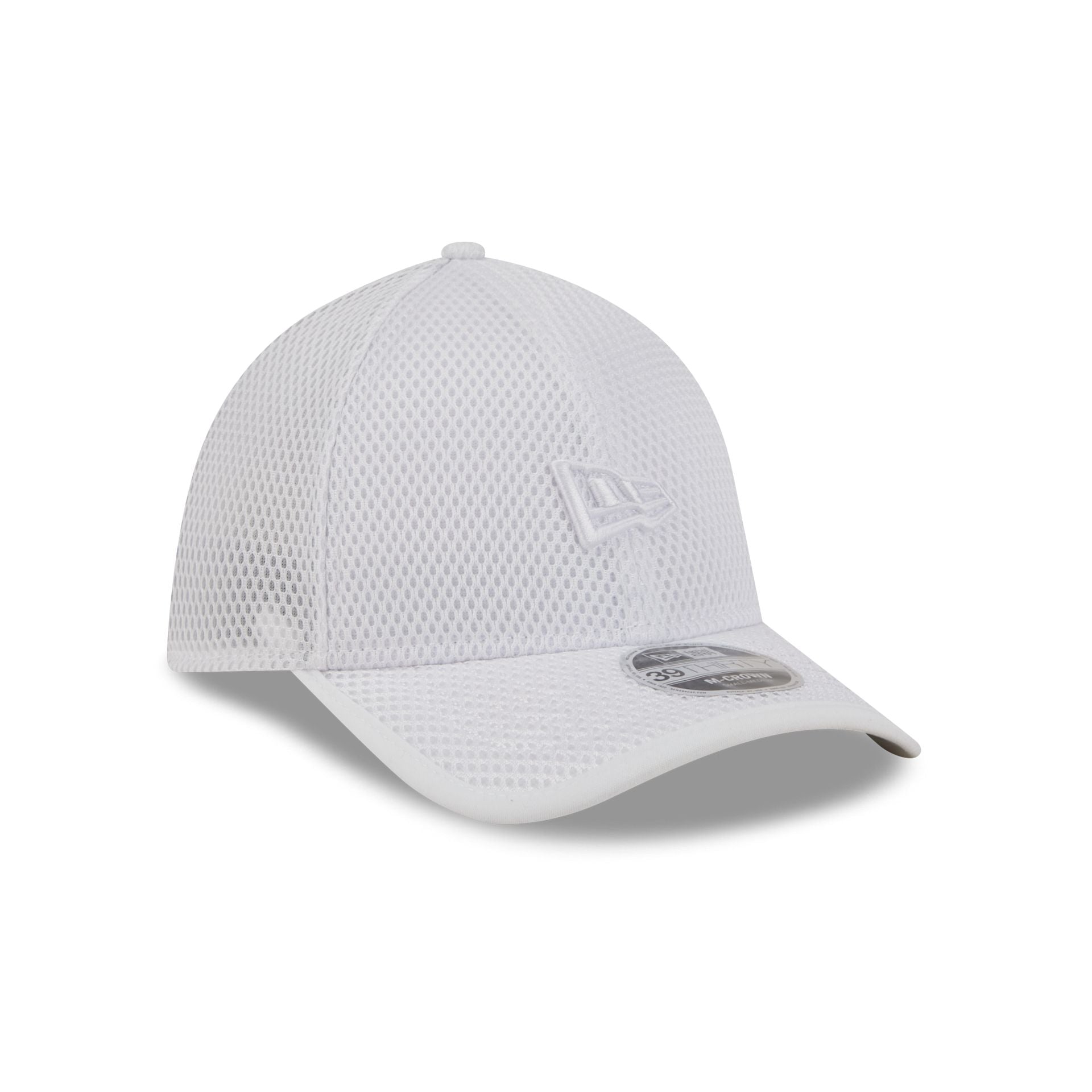 New Era Cap White Mesh 39THIRTY M-Crown Stretch Fit Hat