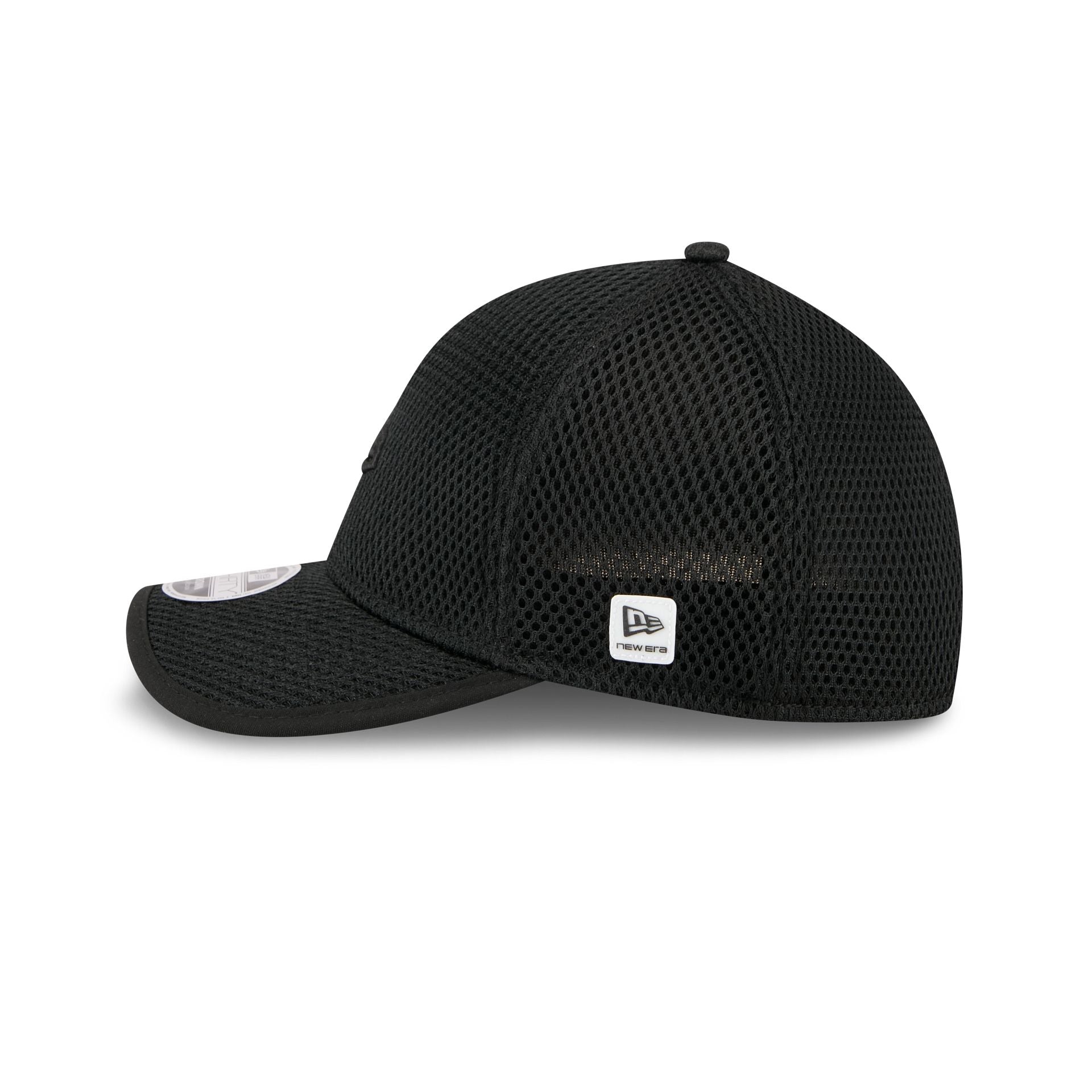 New Era Cap Black Mesh 39THIRTY M-Crown Stretch Fit Hat