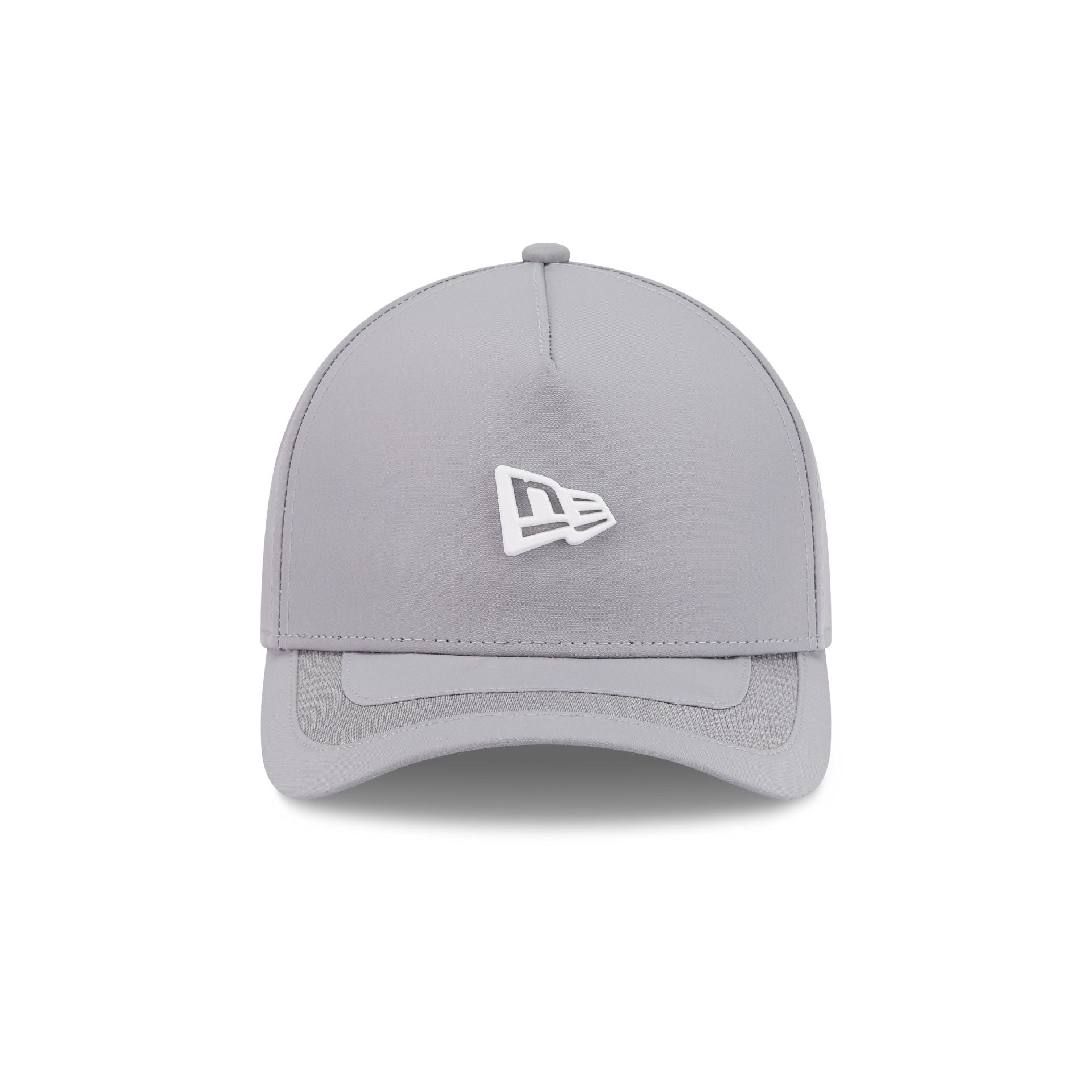 New Era Cap Gray Stitch Visor 9FORTY M-Crown A-Frame Snapback Hat