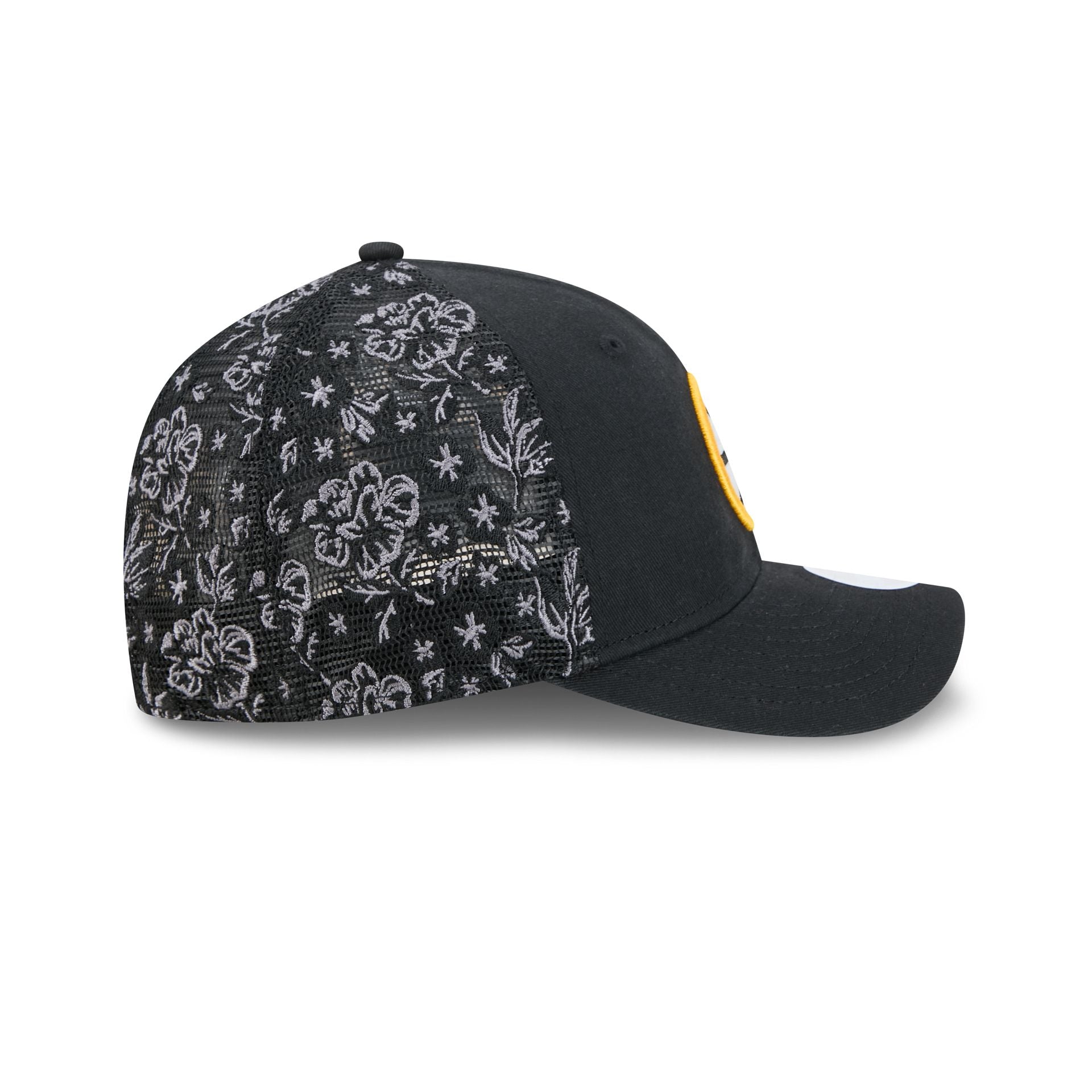 Boston Bruins Floral Mesh Women's 9FORTY M-Crown Trucker Hat