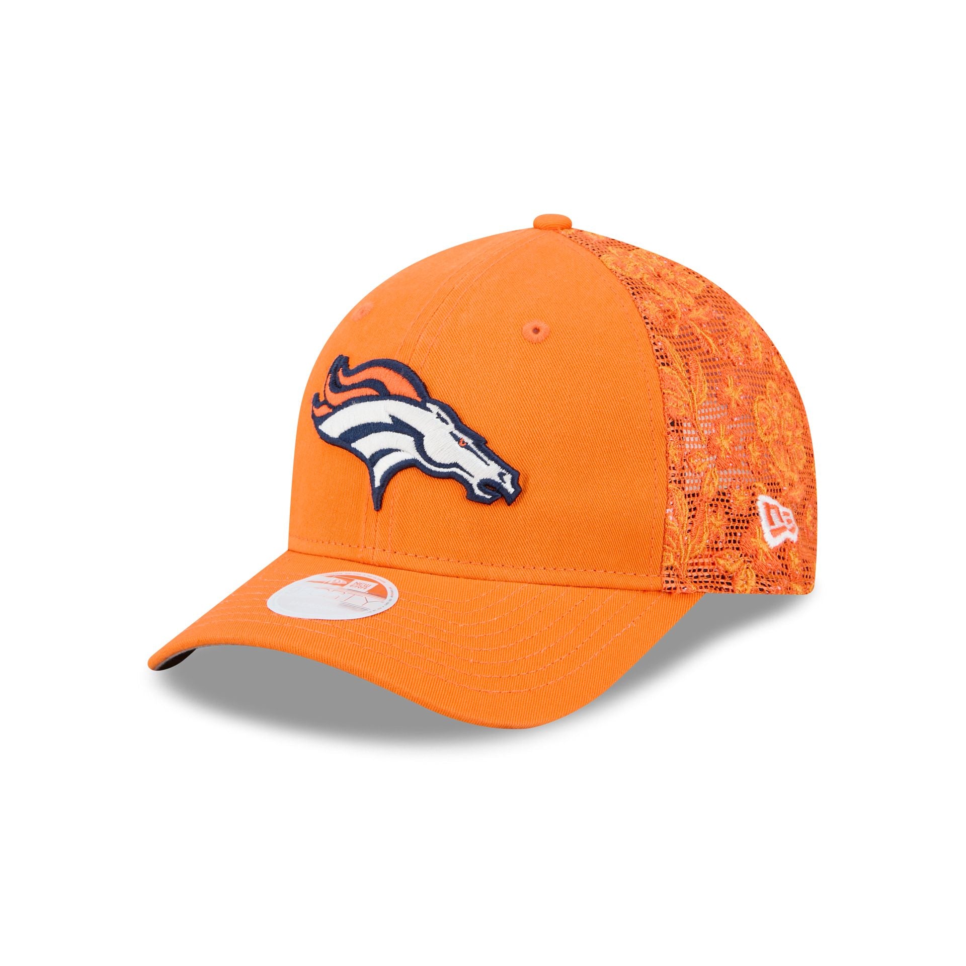 Denver Broncos Floral Mesh Women's 9FORTY M-Crown Trucker Hat