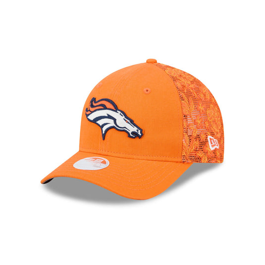 Denver Broncos Floral Mesh Women's 9FORTY M-Crown Trucker Hat