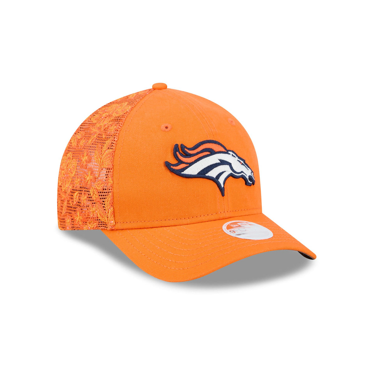 Denver Broncos Floral Mesh Women's 9FORTY M-Crown Trucker Hat