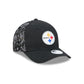 Pittsburgh Steelers Floral Mesh Women's 9FORTY M-Crown Trucker Hat