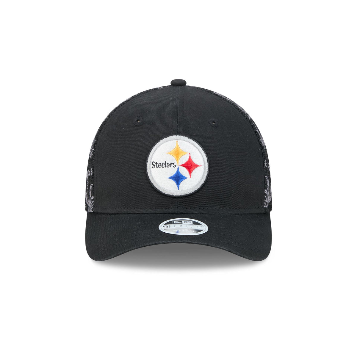 Pittsburgh Steelers Floral Mesh Women's 9FORTY M-Crown Trucker Hat