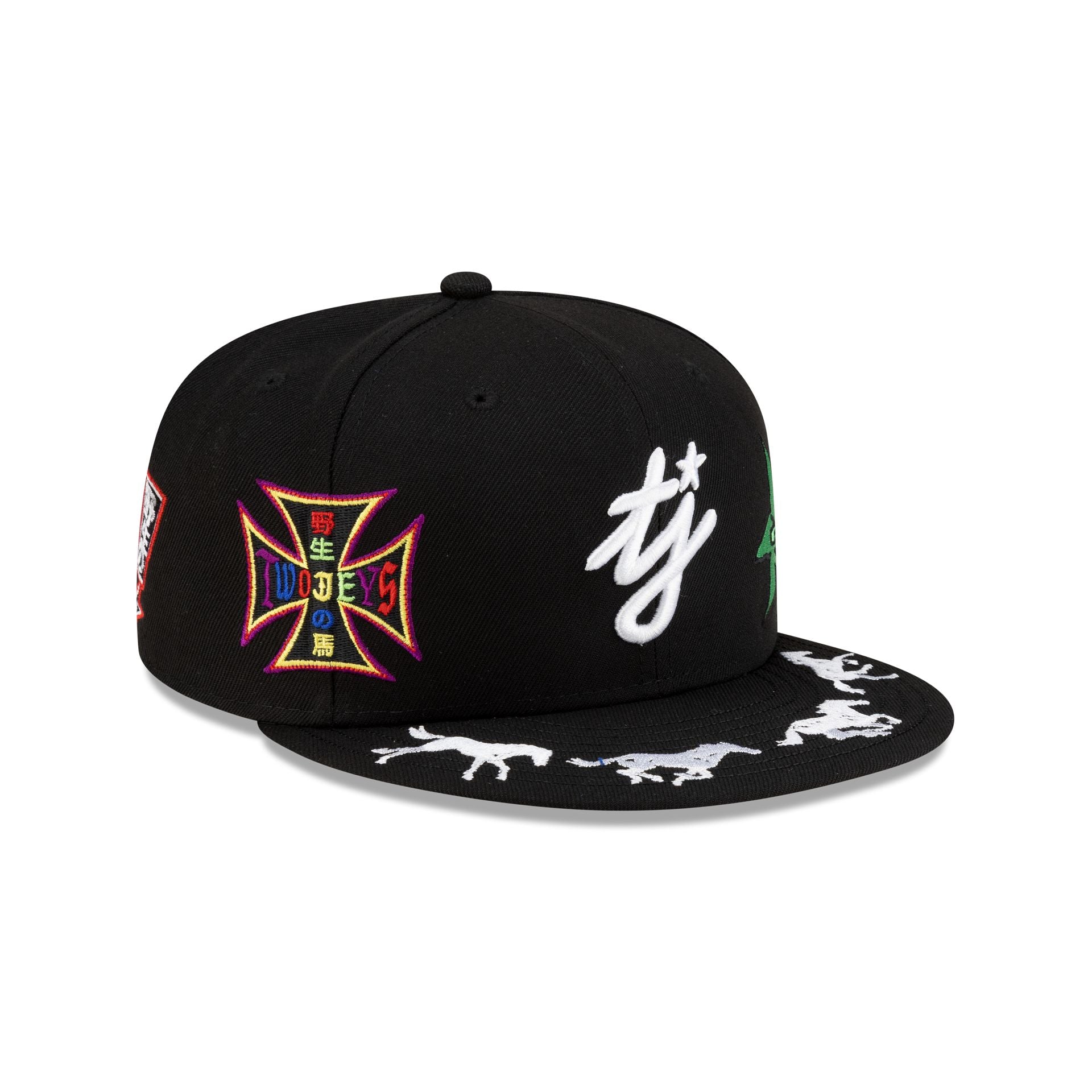 TwoJeys Embellished Black 59FIFTY Fitted Hat