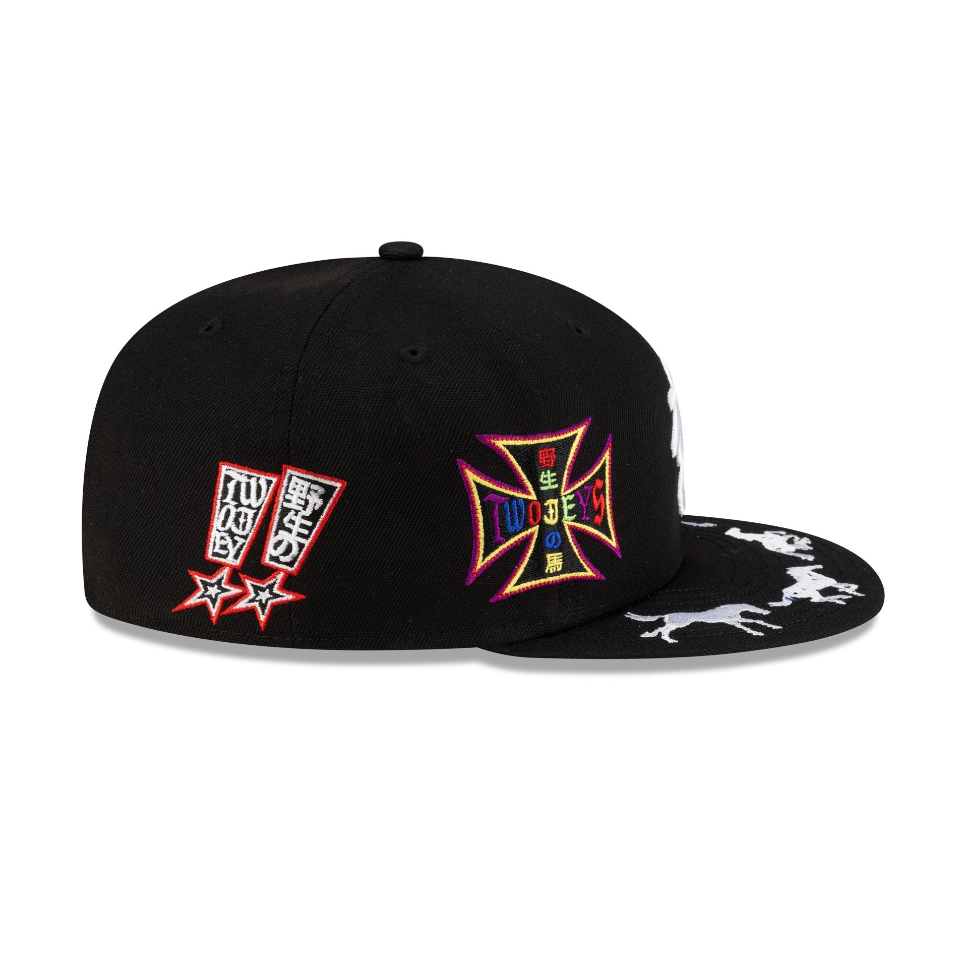 TwoJeys Embellished Black 59FIFTY Fitted Hat