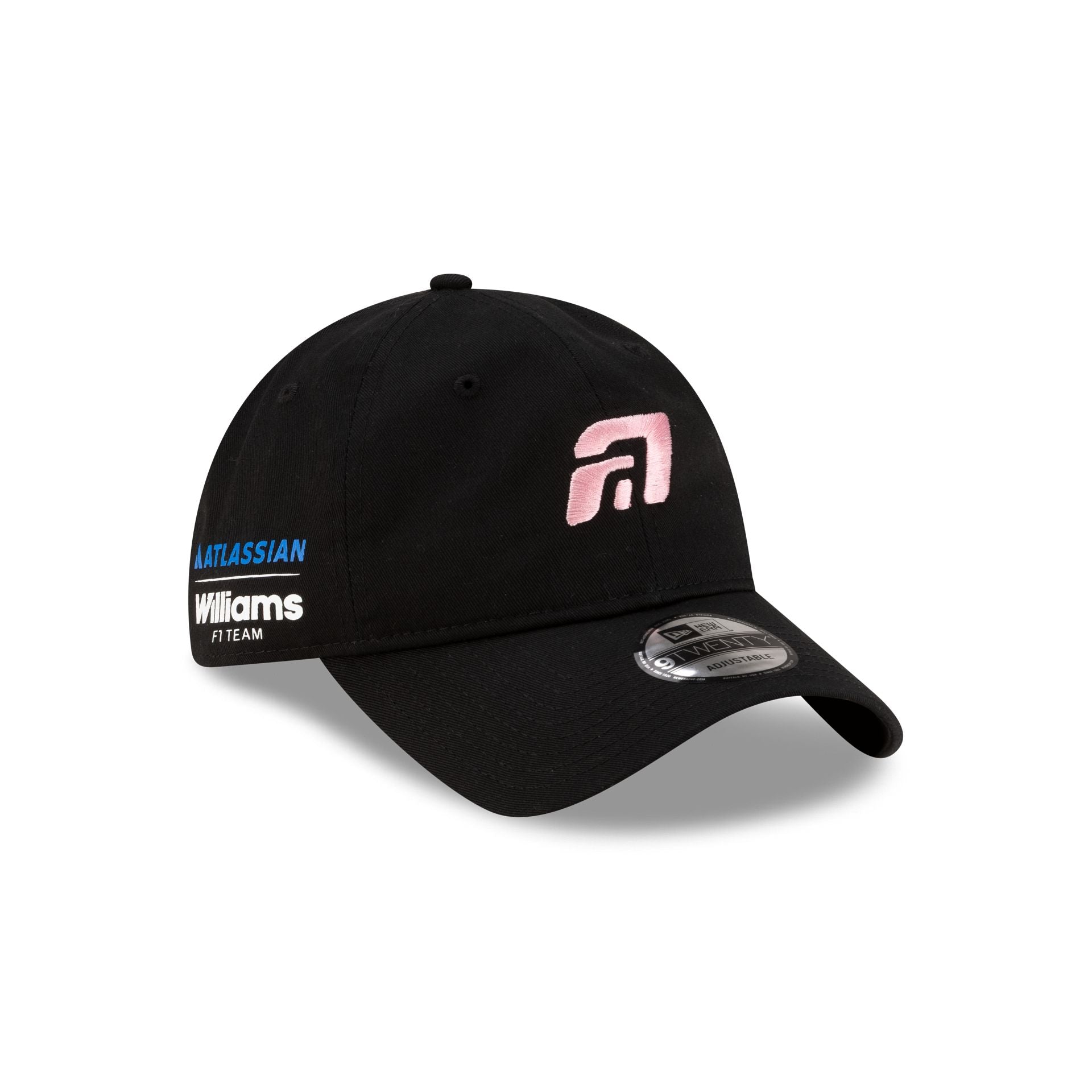 帽子 1 CAP FOR ALEX Atlassian Williams F1 Team Alex Albon Black 9TWENTY Adjustable Hat