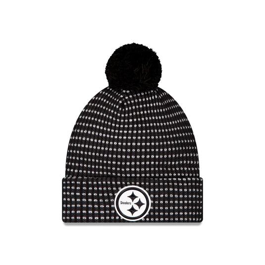 Pittsburgh Steelers 2026 Sideline Cold Weather Black Pom Knit Hat