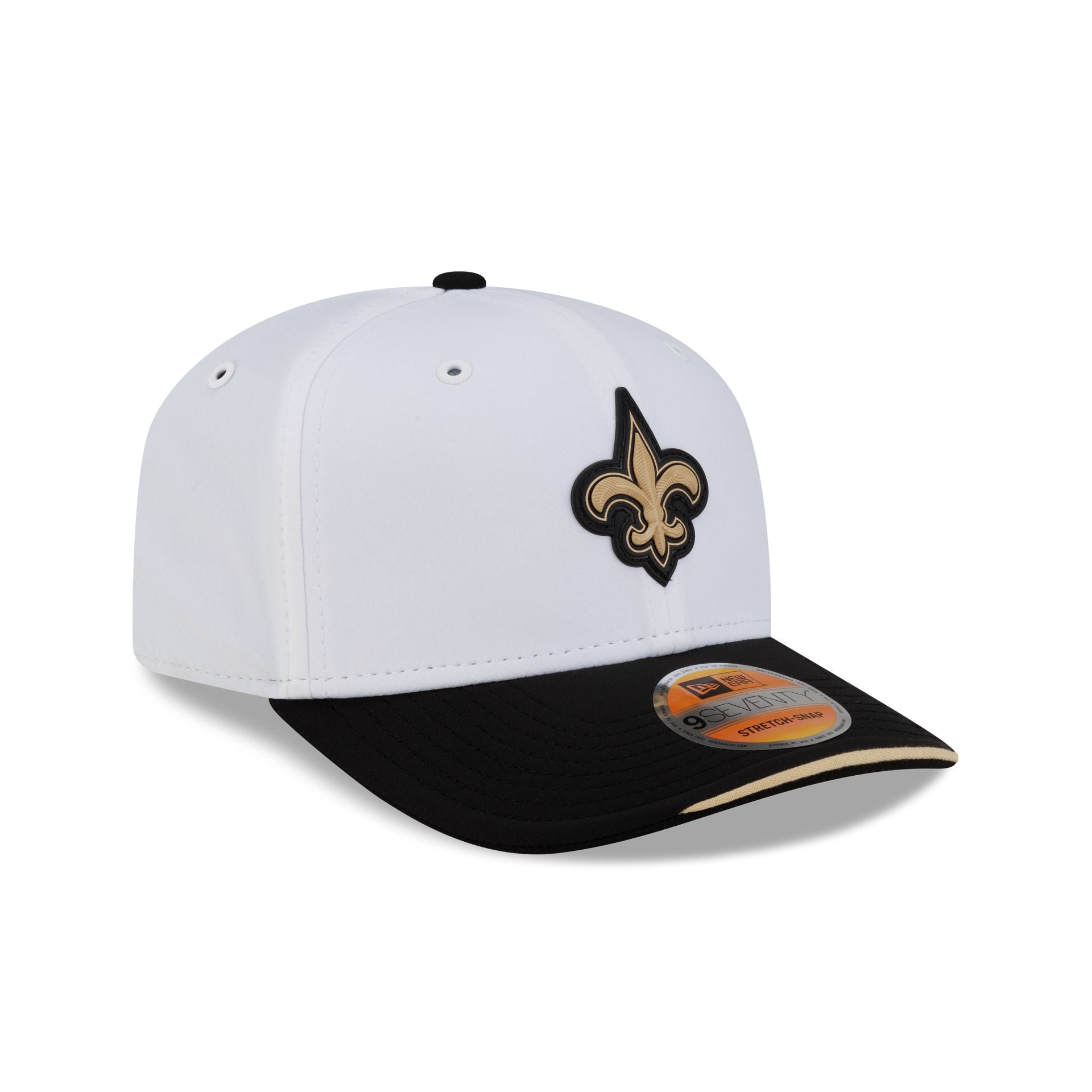 New Orleans Saints 2026 Sideline White 9SEVENTY Stretch-Snap Hat