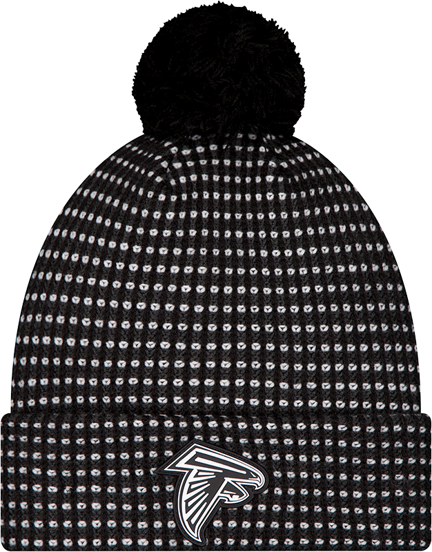 Atlanta Falcons 2026 Sideline Cold Weather Black Pom Knit Hat
