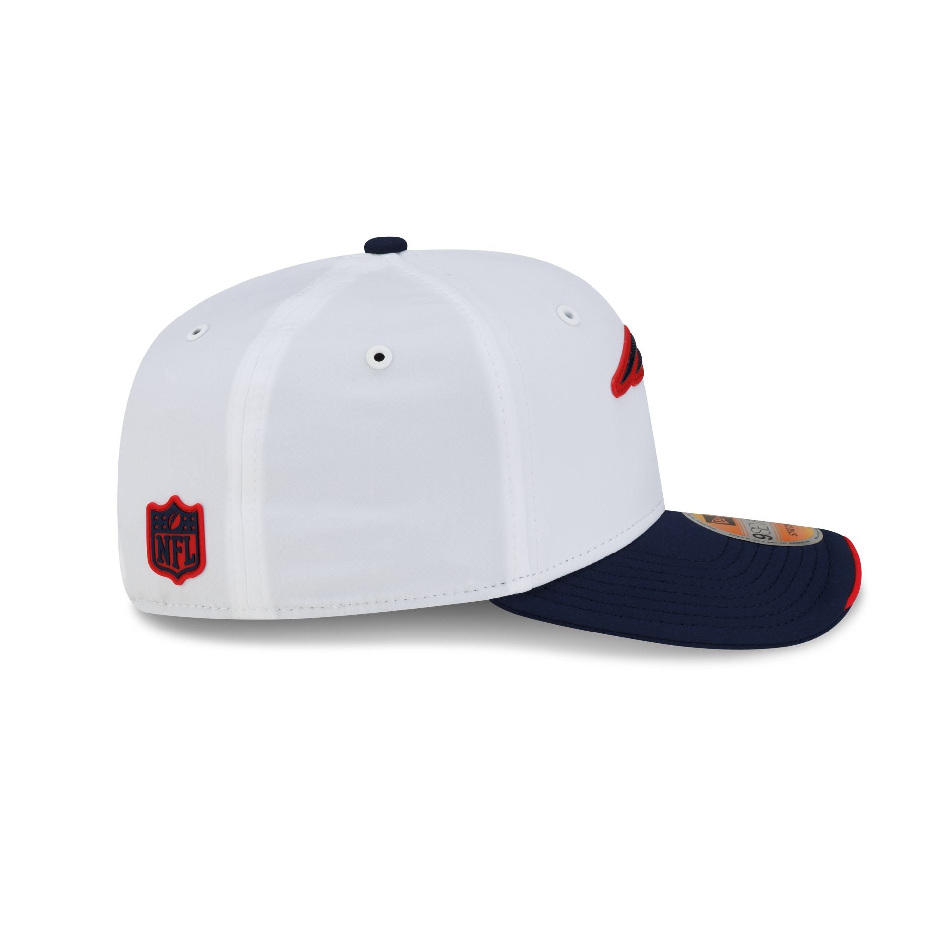New England Patriots 2026 Sideline White 9SEVENTY Stretch-Snap Hat