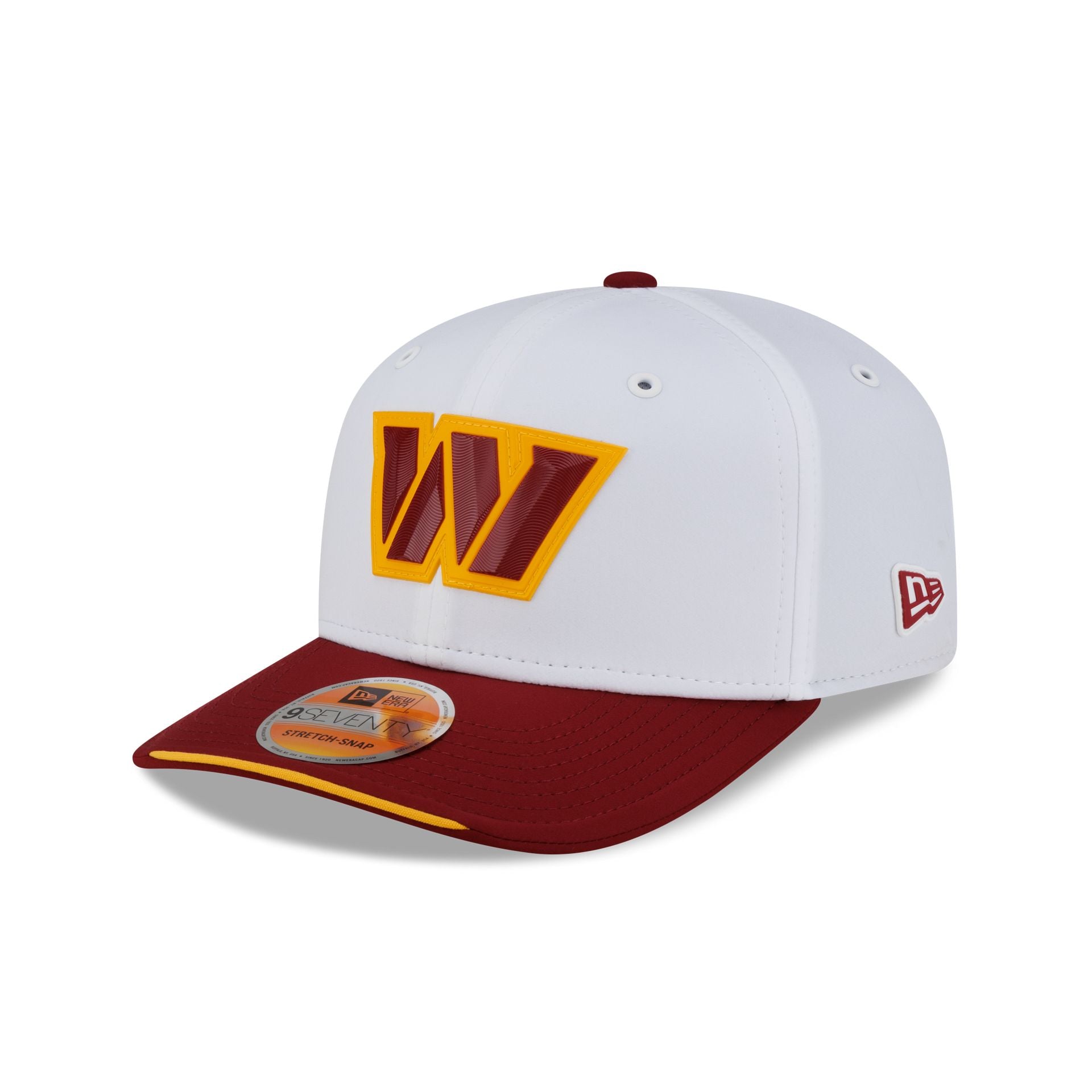 Washington Commanders 2026 Sideline White 9SEVENTY Stretch-Snap Hat