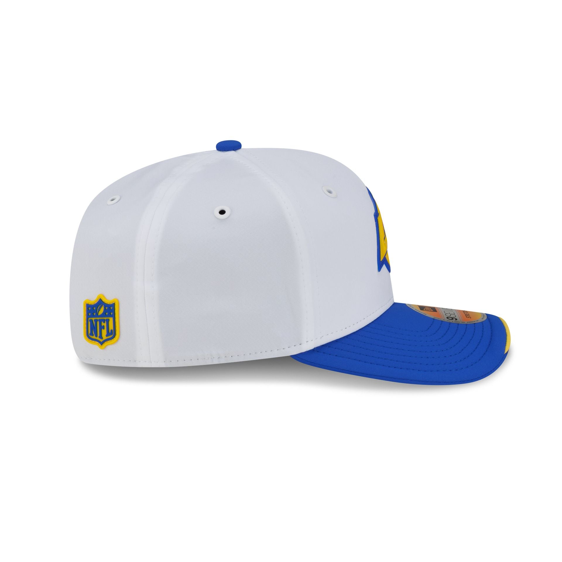 Los Angeles Rams 2026 Sideline White 9SEVENTY Stretch-Snap Hat