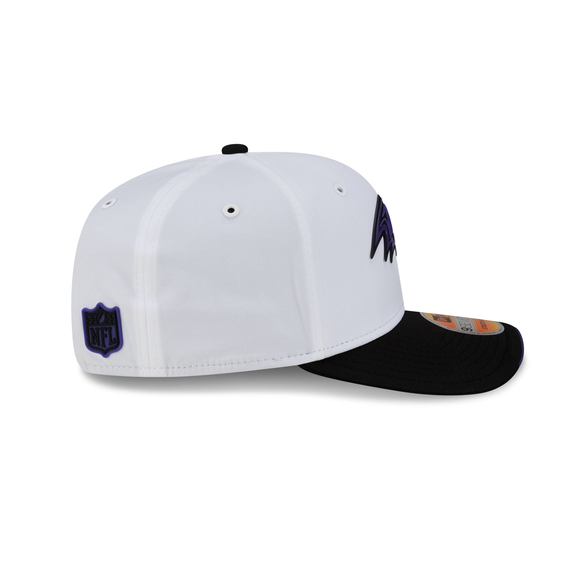 Baltimore Ravens 2026 Sideline White 9SEVENTY Stretch-Snap Hat