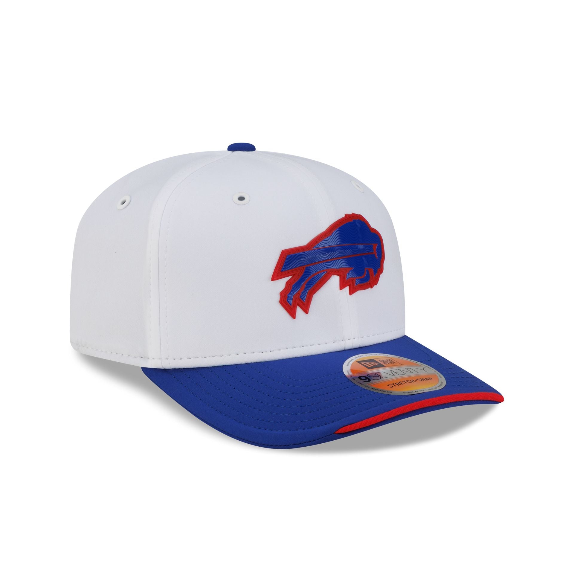Buffalo Bills 2026 Sideline White 9SEVENTY Stretch-Snap Hat