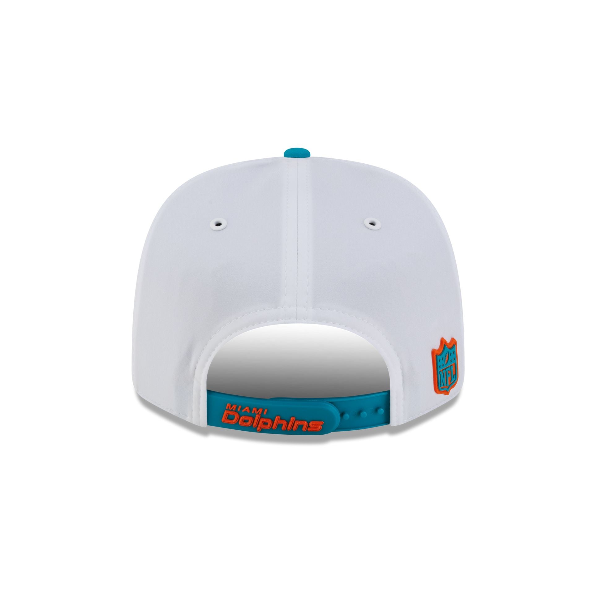 Miami Dolphins 2026 Sideline White 9SEVENTY Stretch-Snap Hat