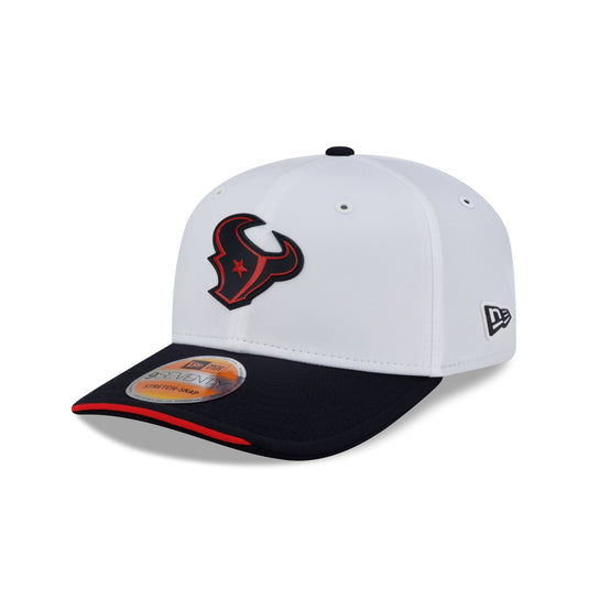 Houston Texans 2026 Sideline White 9SEVENTY Stretch-Snap Hat - New Era Cap