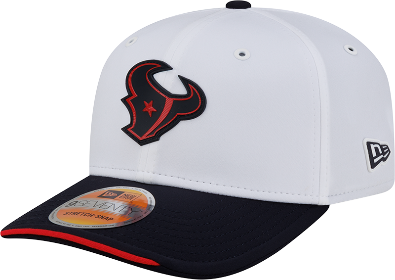 Houston Texans 2026 Sideline White 9SEVENTY Stretch-Snap Hat