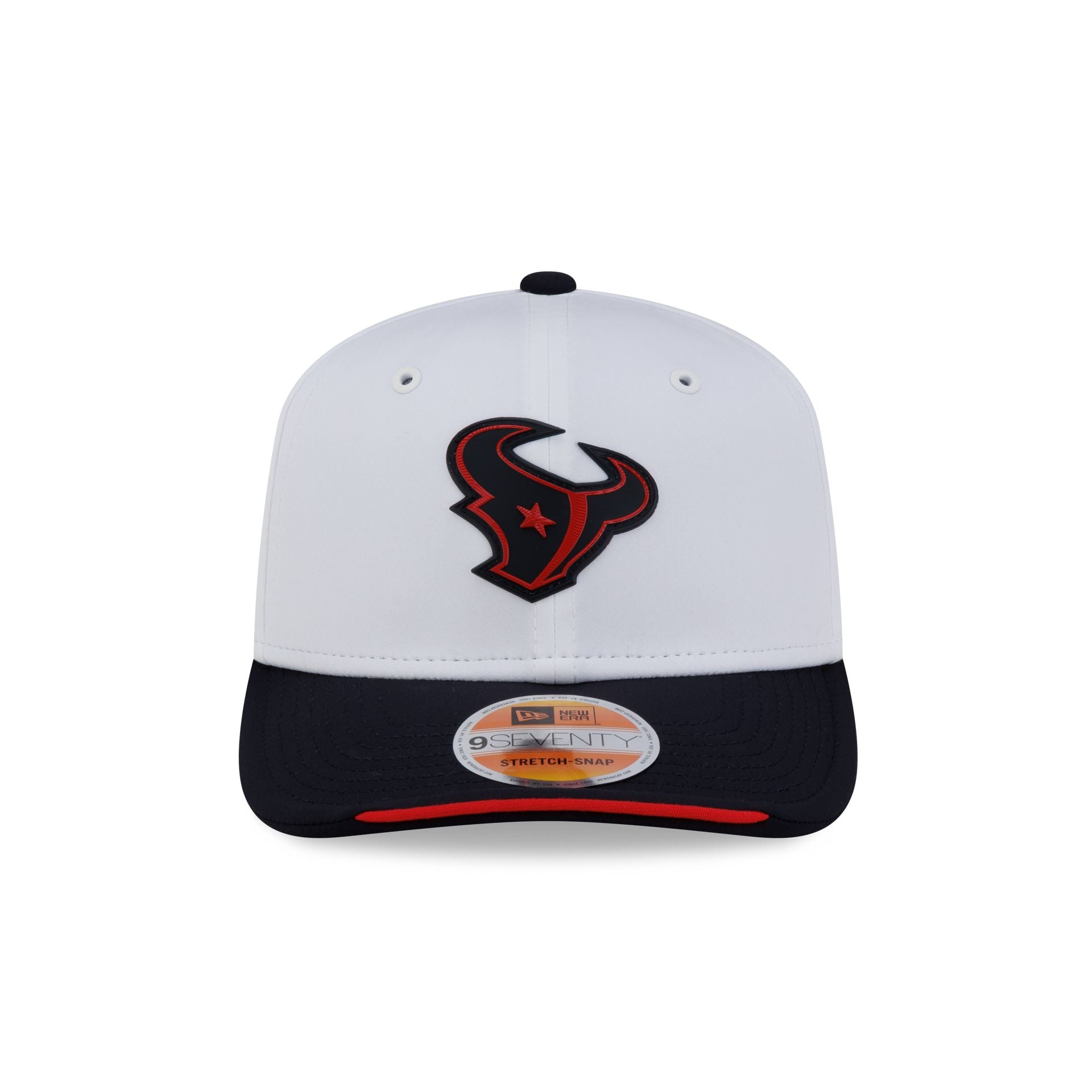 Houston Texans 2026 Sideline White 9SEVENTY Stretch-Snap Hat