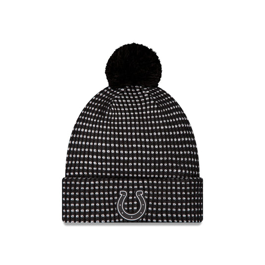Indianapolis Colts 2026 Sideline Cold Weather Black Pom Knit Hat