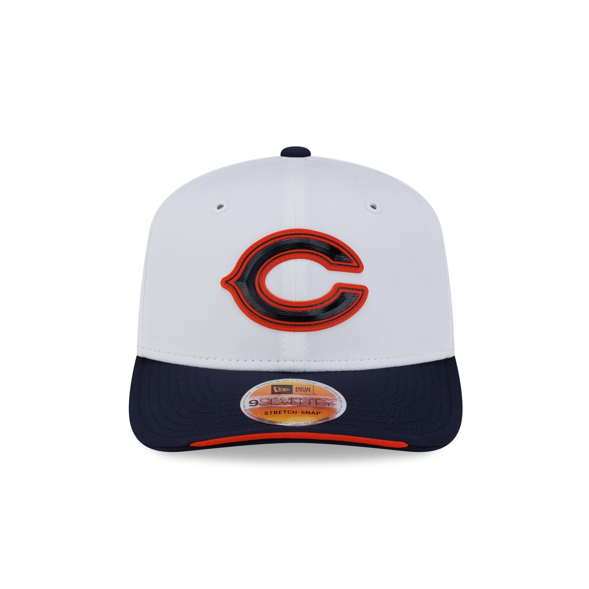 Chicago Bears 2026 Sideline White 9SEVENTY Stretch-Snap Hat