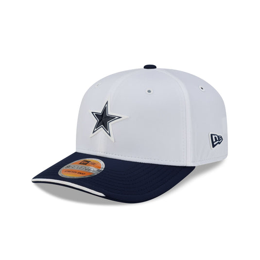 Dallas Cowboys 2026 Sideline White 9SEVENTY Stretch-Snap Hat - New Era Cap