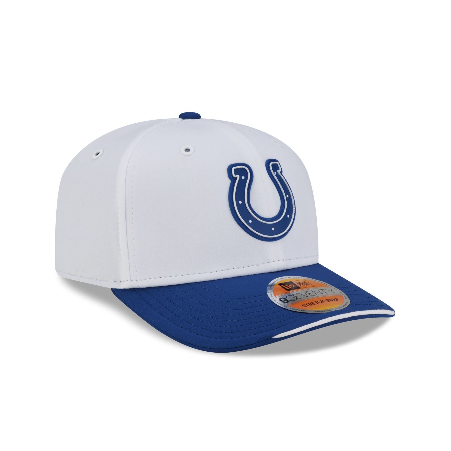 Indianapolis Colts 2026 Sideline White 9SEVENTY Stretch-Snap Hat