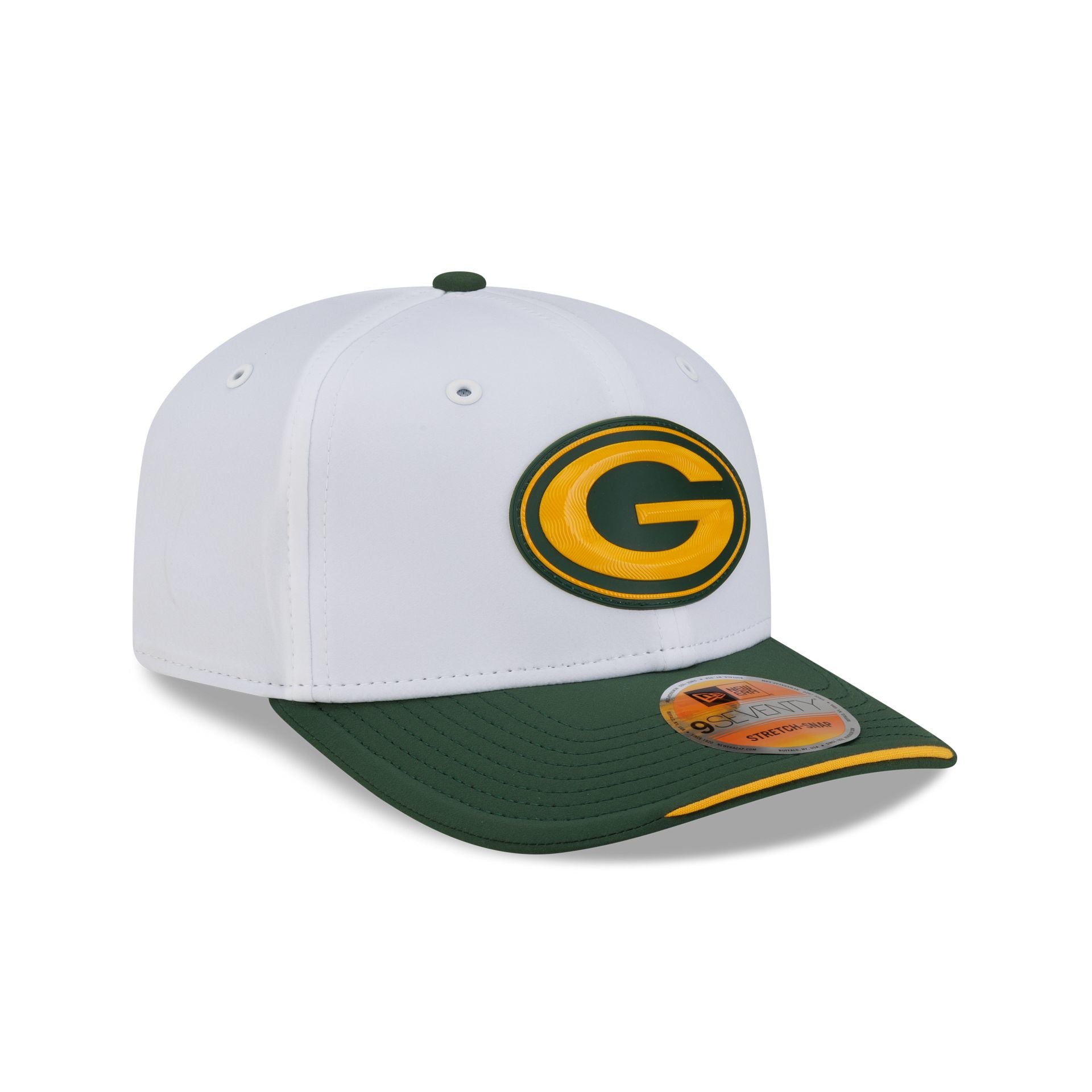 Green Bay Packers 2026 Sideline White 9SEVENTY Stretch-Snap Hat