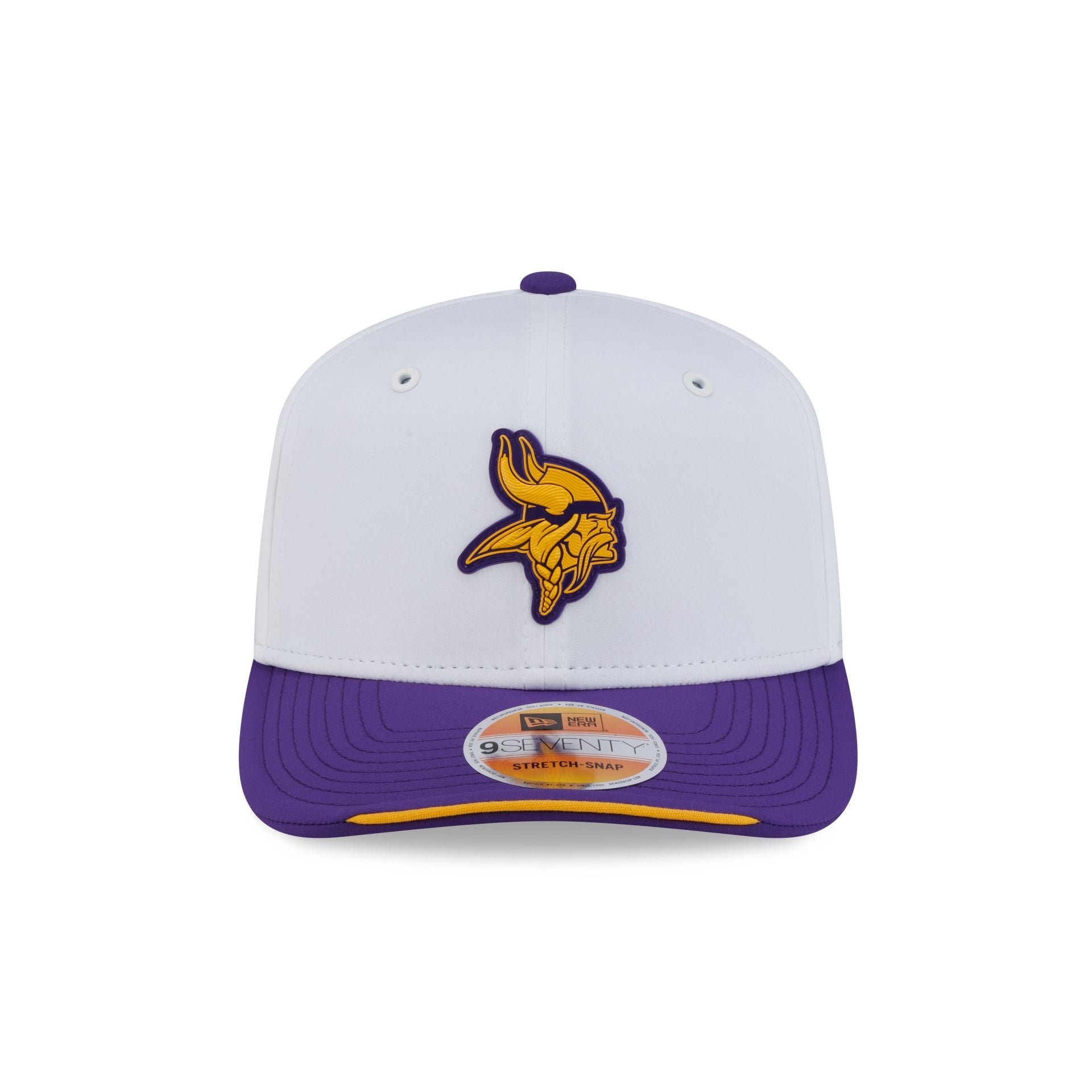 Minnesota Vikings 2026 Sideline White 9SEVENTY Stretch-Snap Hat