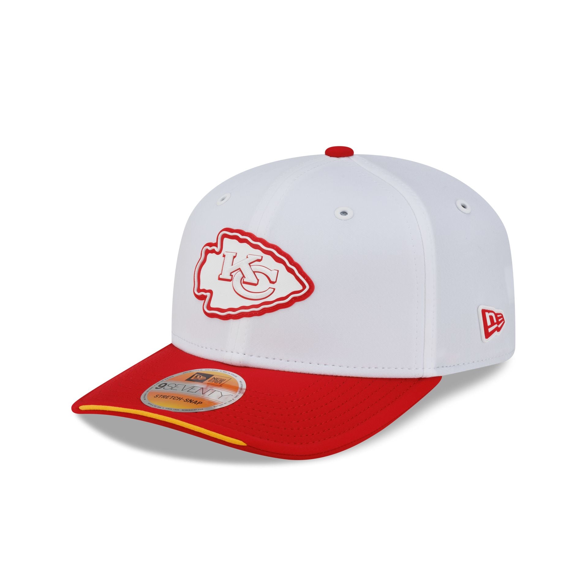 Kansas City Chiefs 2026 Sideline White 9SEVENTY Stretch-Snap Hat