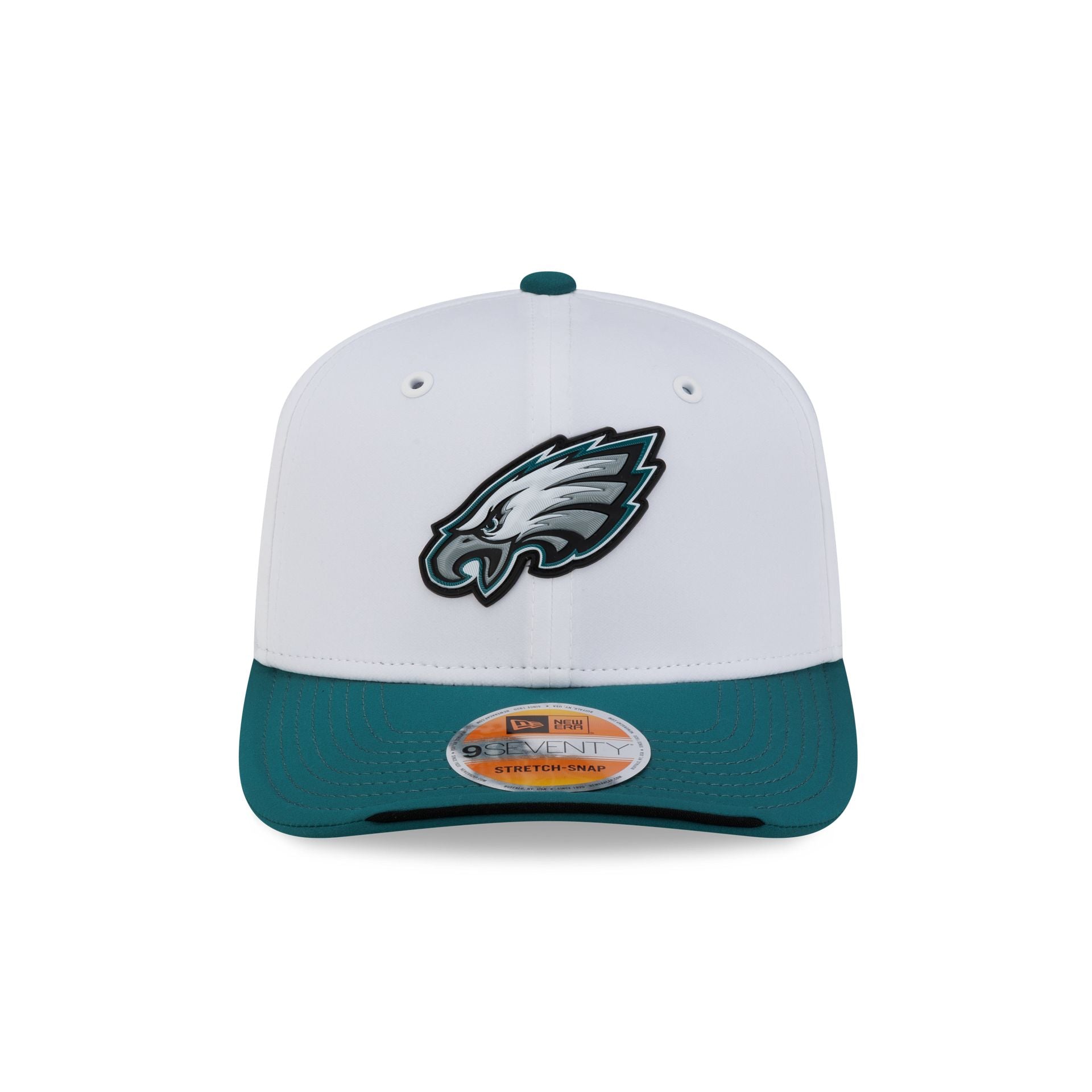 Philadelphia Eagles 2026 Sideline White 9SEVENTY Stretch-Snap Hat