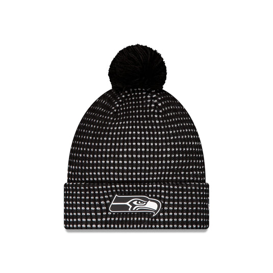 Seattle Seahawks 2026 Sideline Cold Weather Black Pom Knit Hat