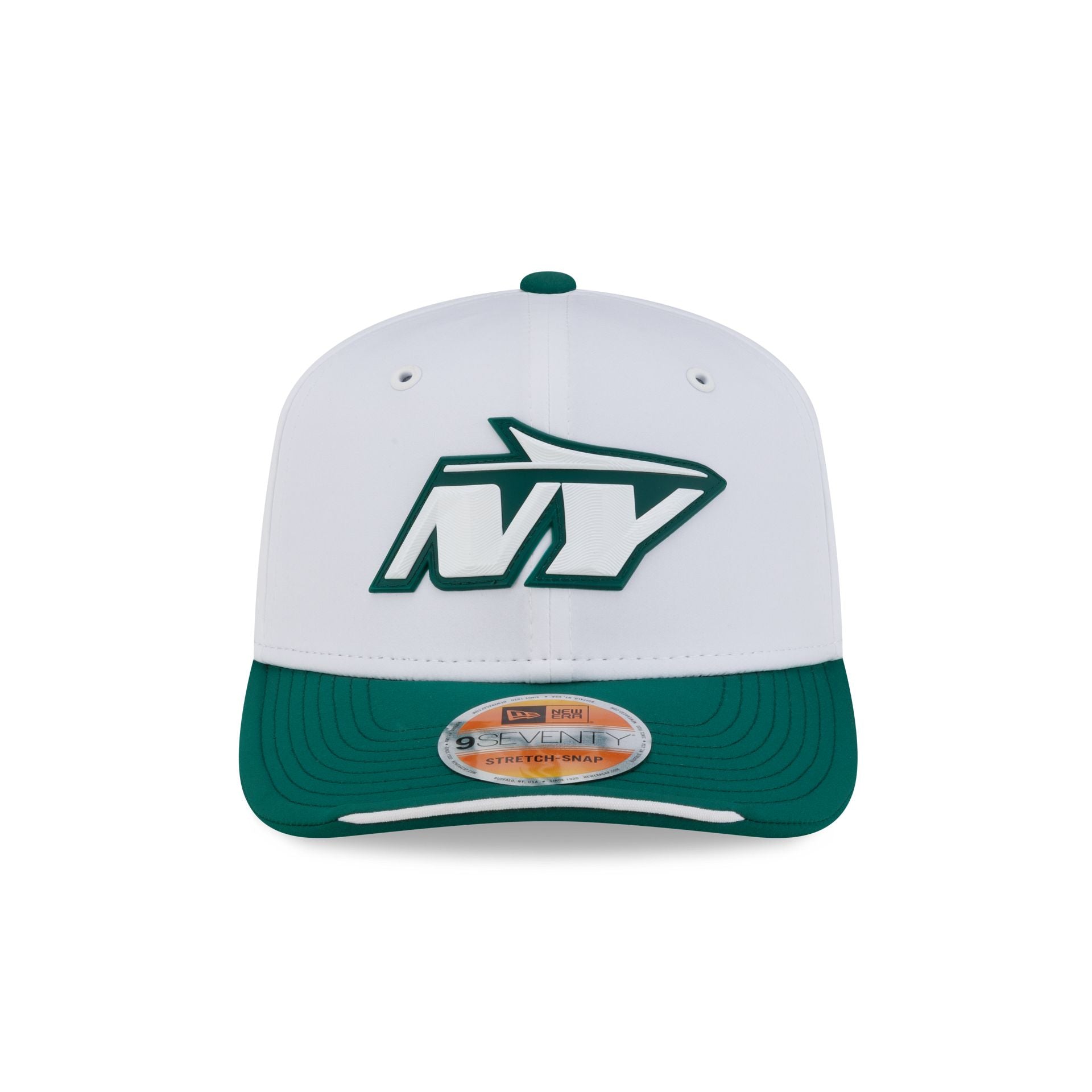 New York Jets 2026 Sideline White 9SEVENTY Stretch-Snap Hat