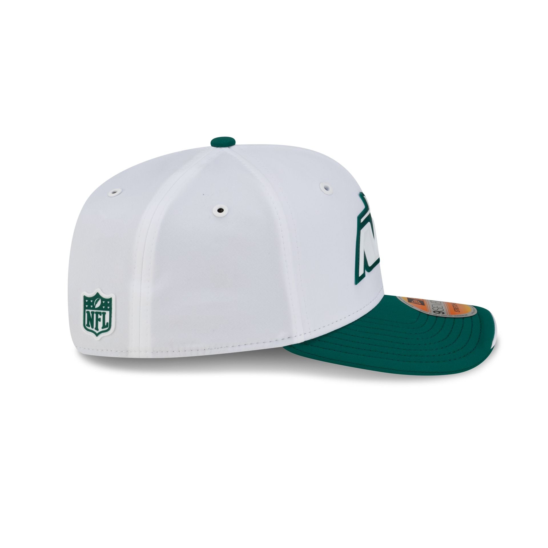 New York Jets 2026 Sideline White 9SEVENTY Stretch-Snap Hat