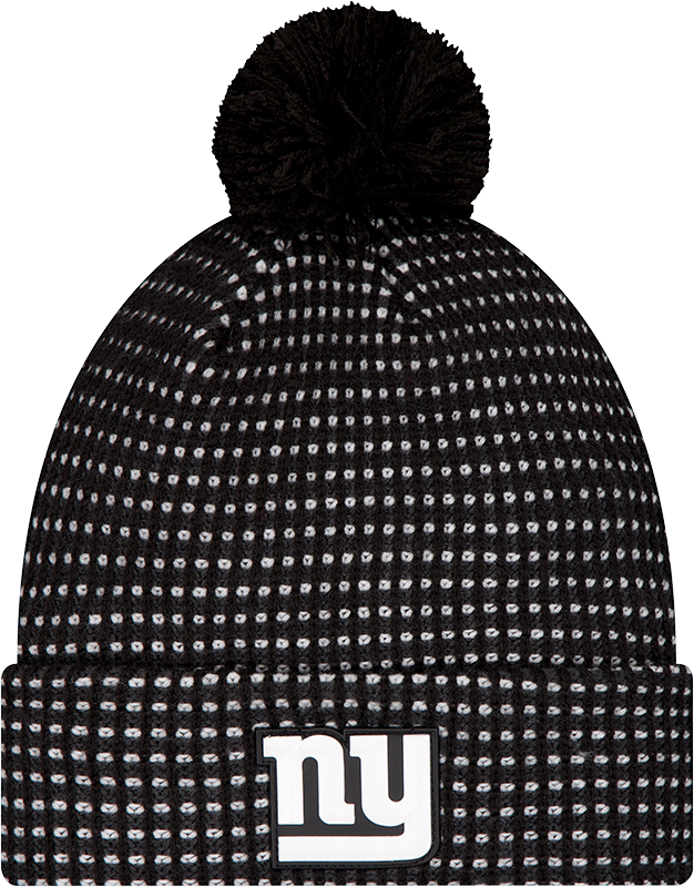 New York Giants 2026 Sideline Cold Weather Black Pom Knit Hat