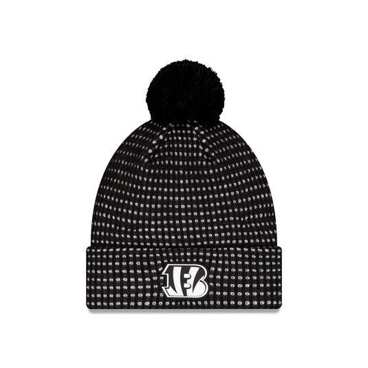 Cincinnati Bengals 2026 Sideline Cold Weather Black Pom Knit Hat