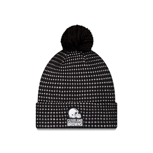 Cleveland Browns 2026 Sideline Cold Weather Black Pom Knit Hat
