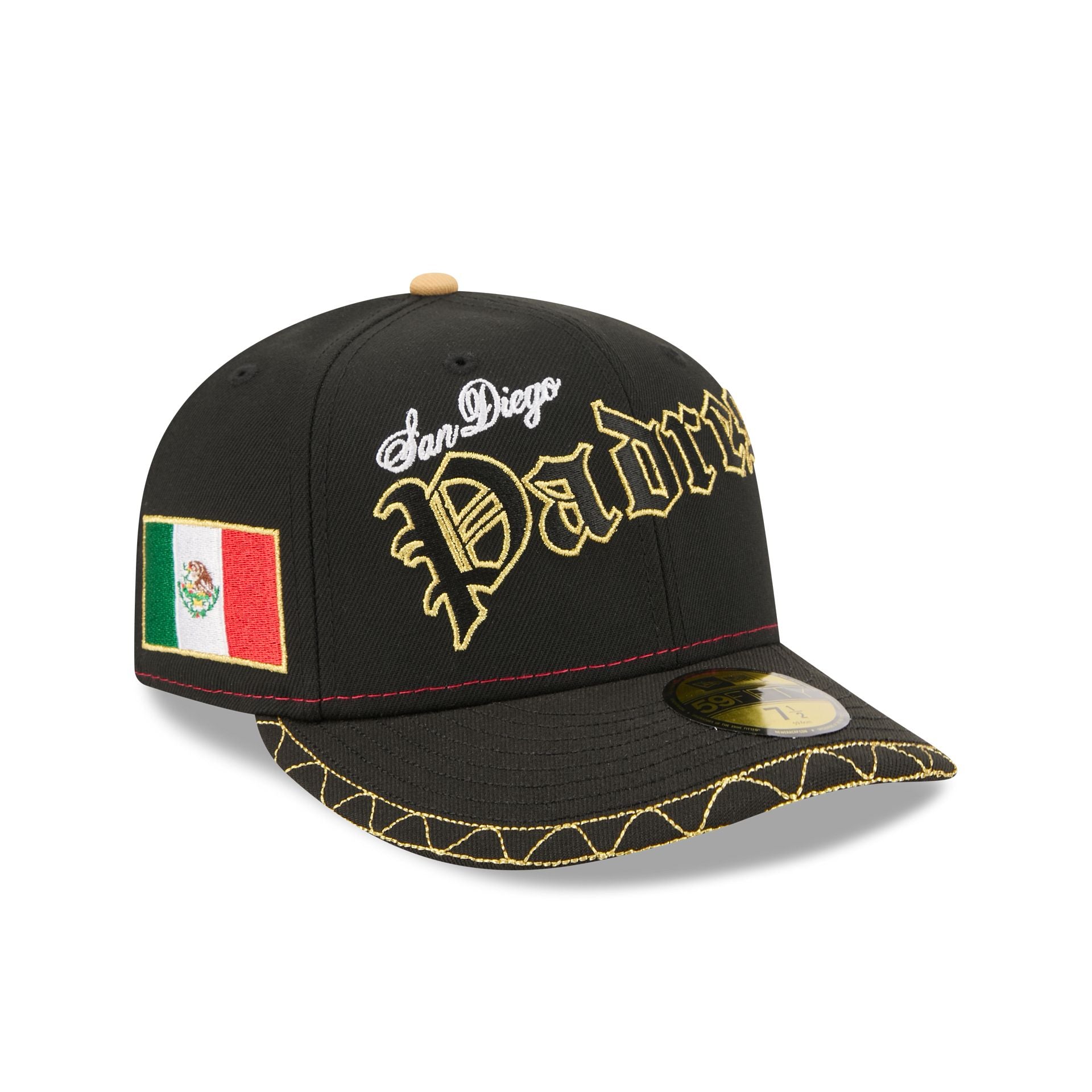 San Diego Padres Cinco de Mayo Black 59FIFTY Fitted Hat