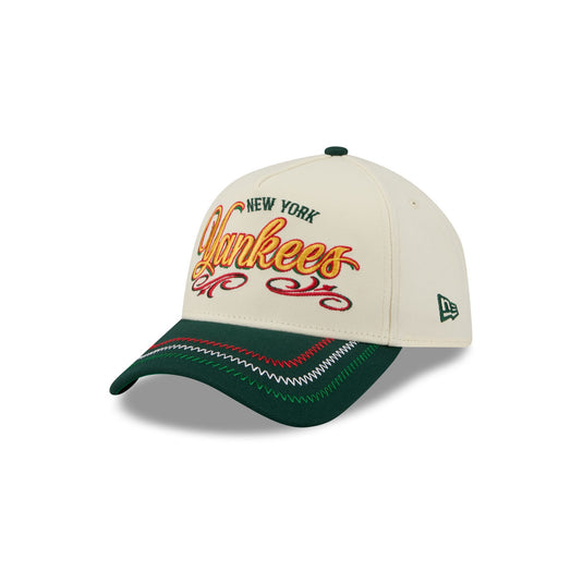 New York Yankees Cinco de Mayo Chrome White 9FORTY A-Frame Snapback Hat - New Era Cap