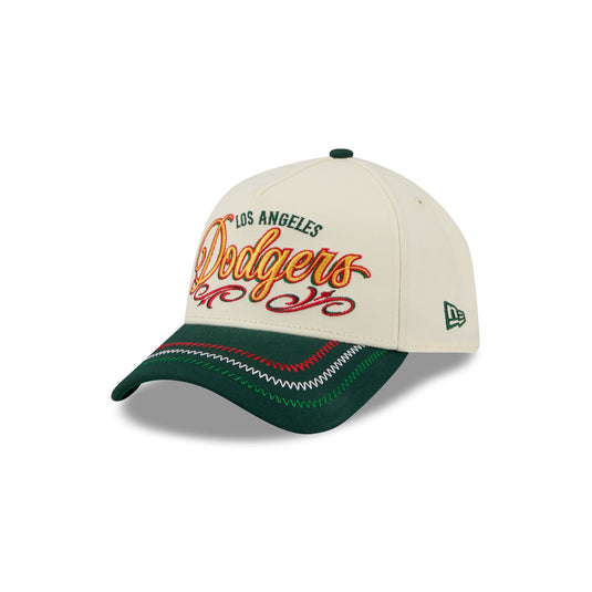 Los Angeles Dodgers Cinco de Mayo Chrome White 9FORTY A-Frame Snapback Hat - New Era Cap