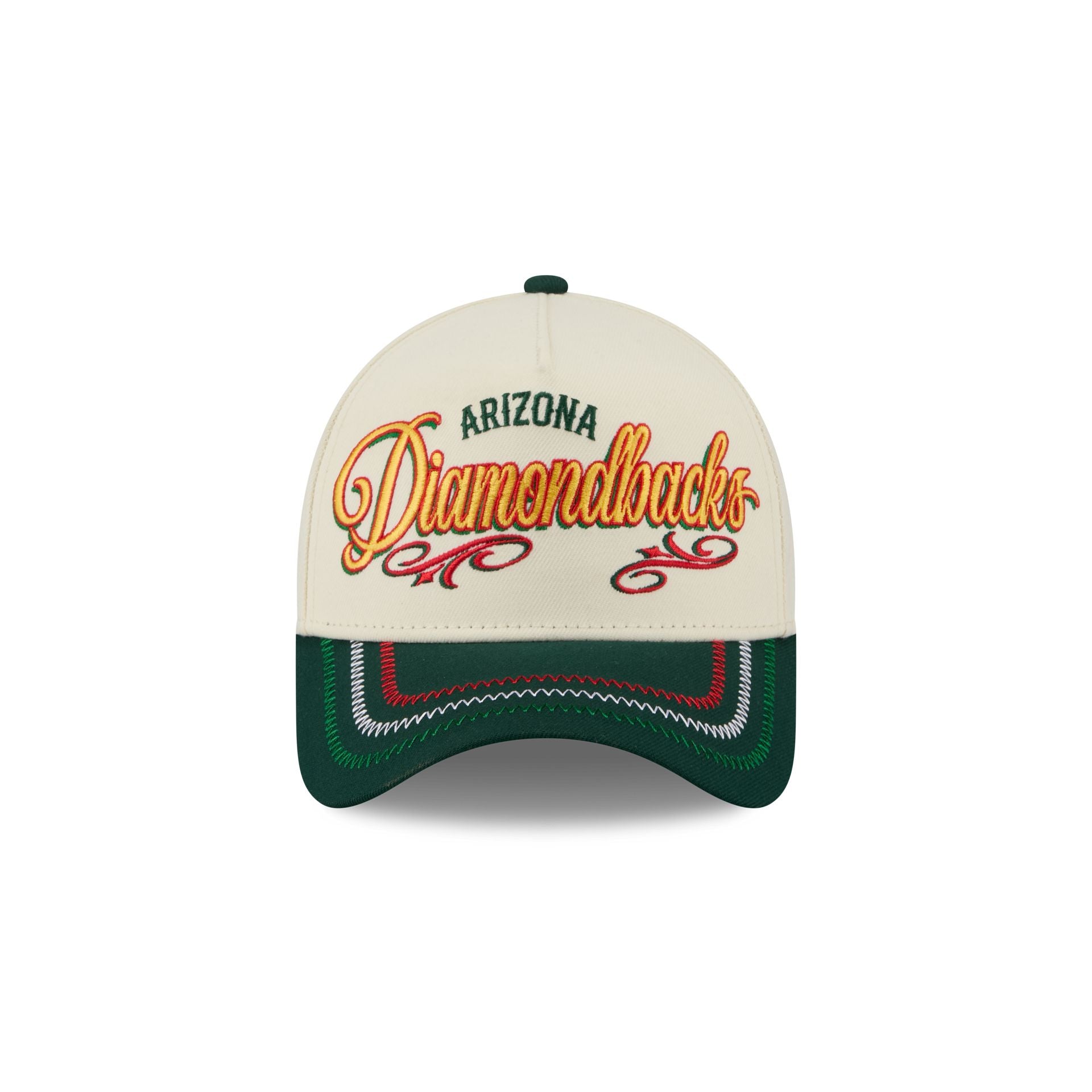 Arizona Diamondbacks Cinco de Mayo Chrome White 9FORTY A-Frame Snapback Hat