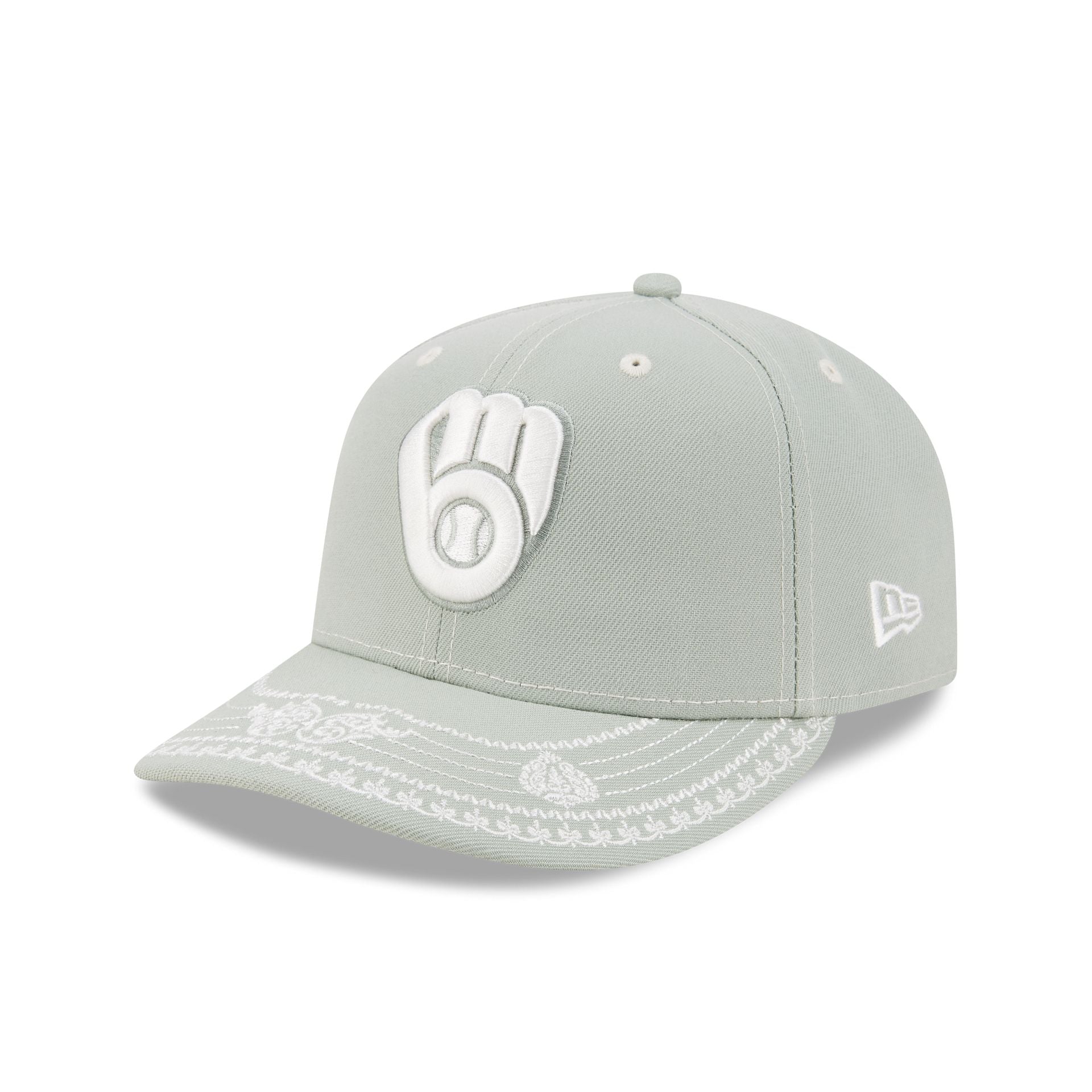 Milwaukee Brewers Everest Green Stitched 59FIFTY Fitted Hat