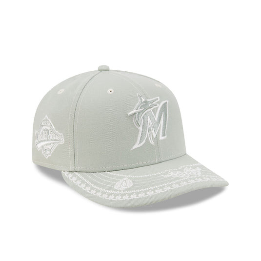 Miami Marlins Everest Green Stitched 59FIFTY Fitted Hat - New Era Cap
