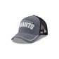 San Francisco Giants Navy Brushed Chambray 9FORTY A-Frame Trucker Hat